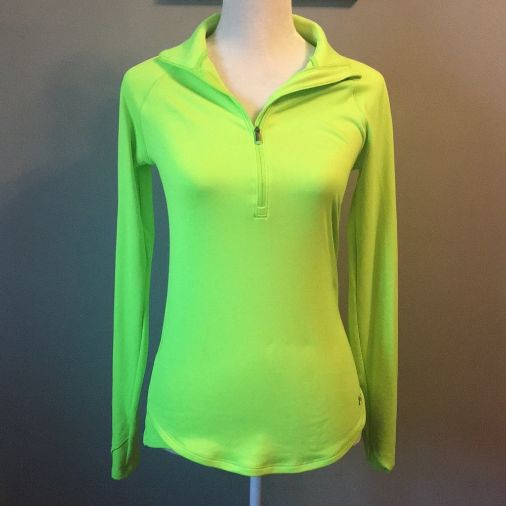 Green under armour quarter zip